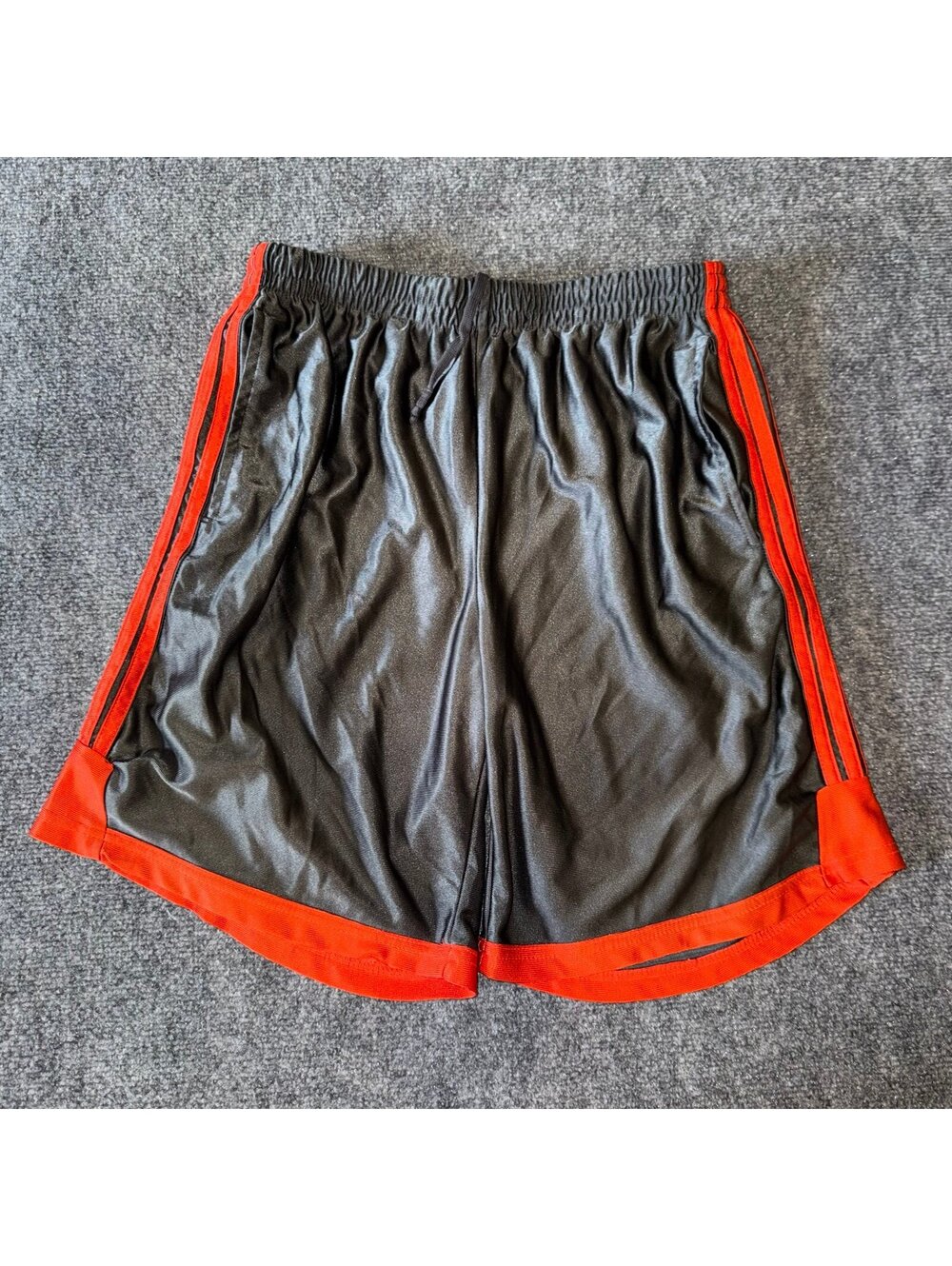 Grail Baggy Gray Dazzle Hoop Shorts Mens LG Vtg y2k 90s Rare